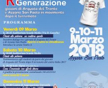Progetto Ri-generazione: 9-10-11 marzo 2018