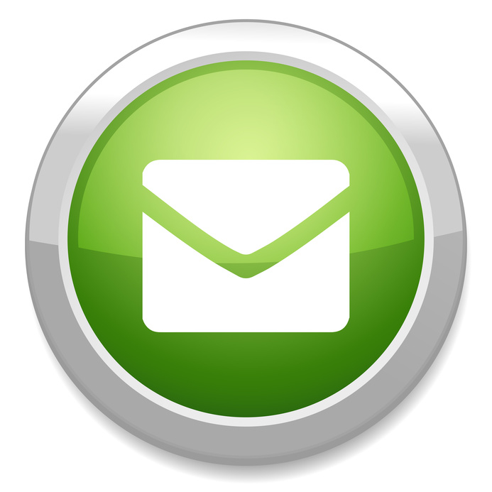 Mail icon. Envelope symbol. Message button