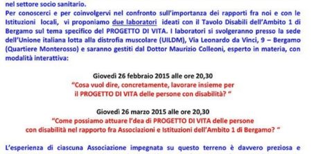 PROGETTO DI VITA