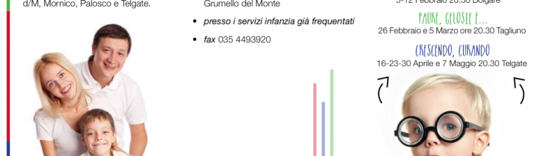 PERCORSI FORMATIVI per genitori di bambini 0/6 anni – 05/02/2015