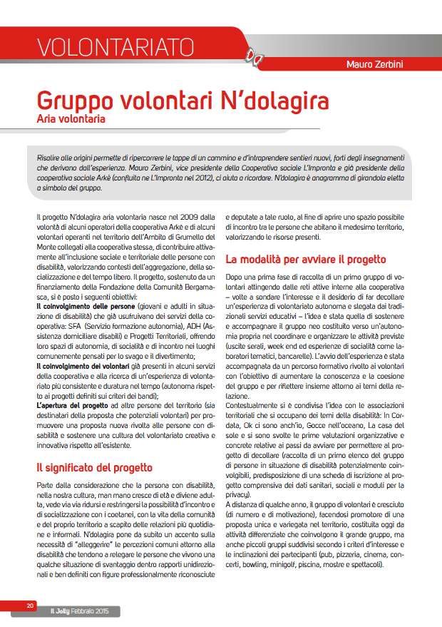 N’DOLAGIRA – progetto – 01/03/2015