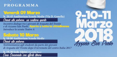 Progetto Ri-generazione: 9-10-11 marzo 2018